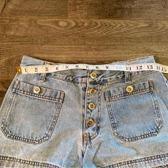 Vintage Jean Shorts Button Fly no back pockets - Picture 10 of 13